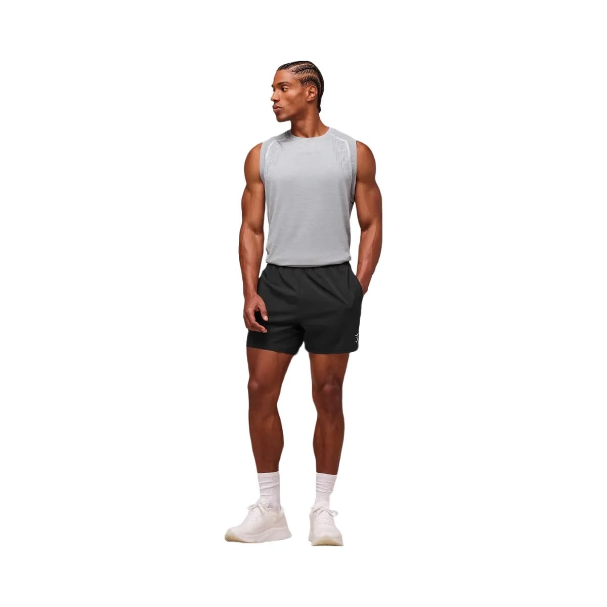 Gymshark Versatile Seamless Tank "Light Grey Smokey Grey"
