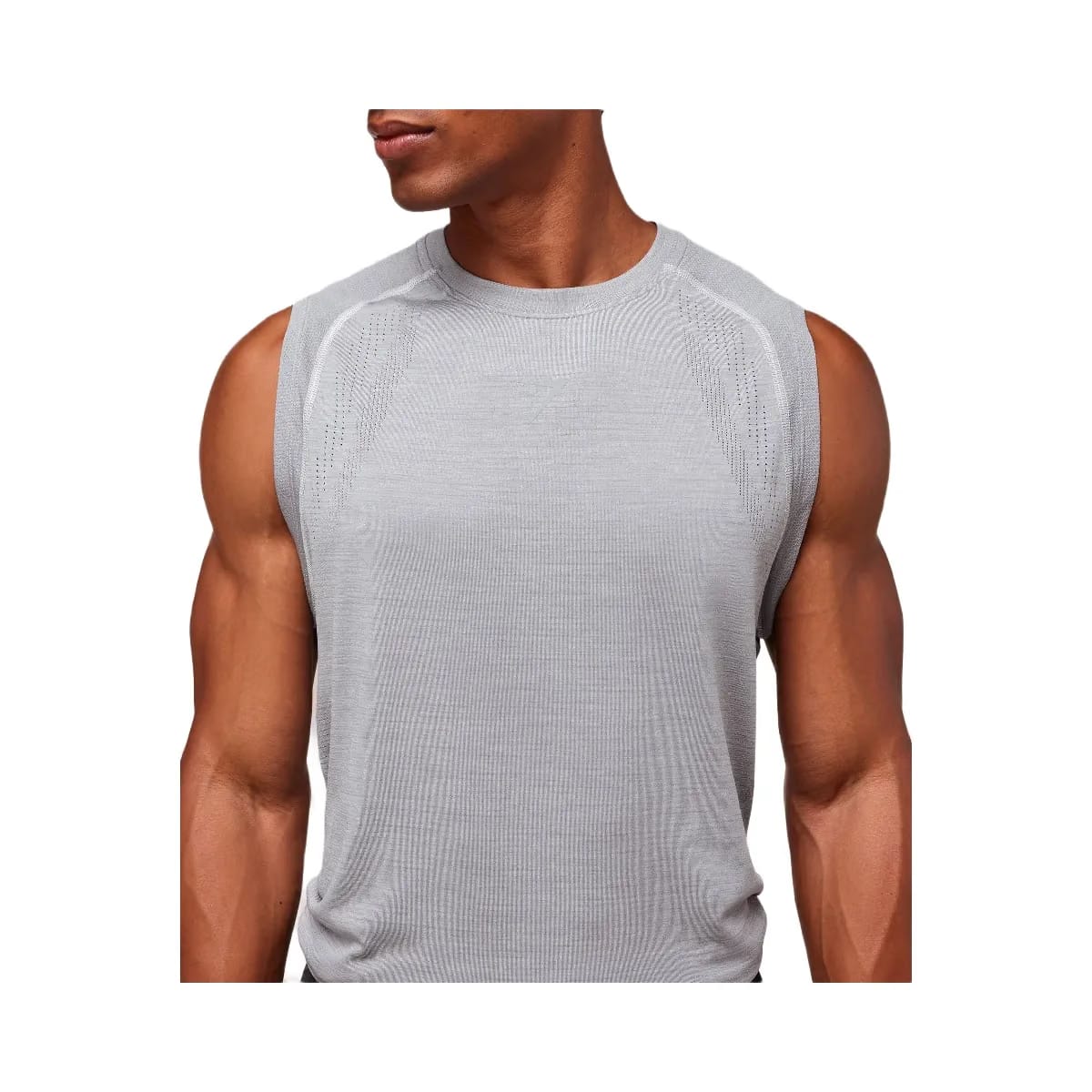 Gymshark Versatile Seamless Tank "Light Grey Smokey Grey"