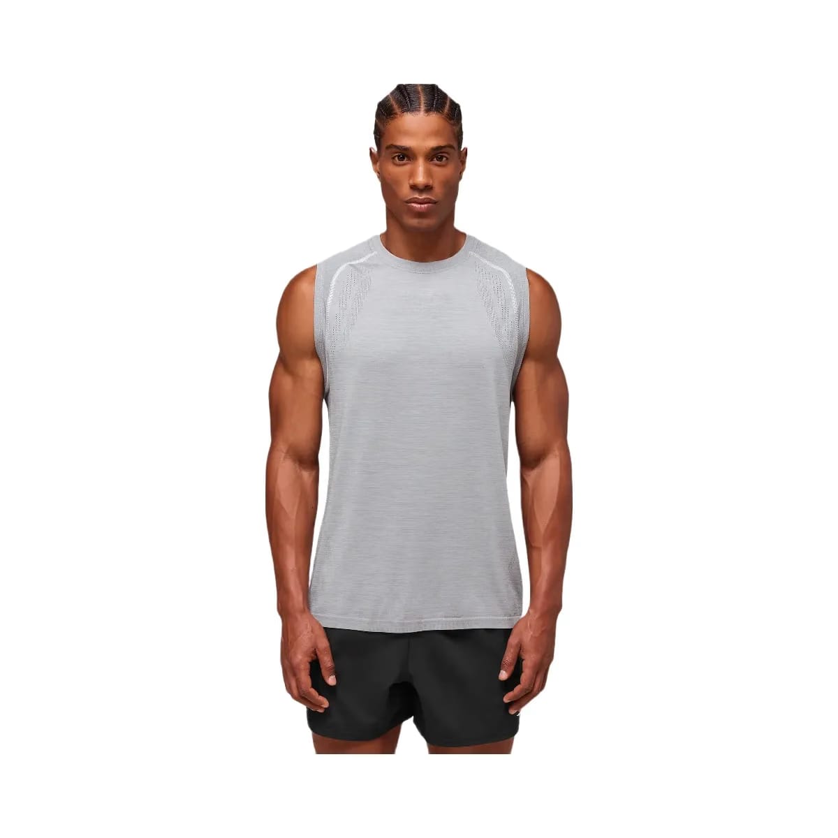 Gymshark Versatile Seamless Tank "Light Grey Smokey Grey"