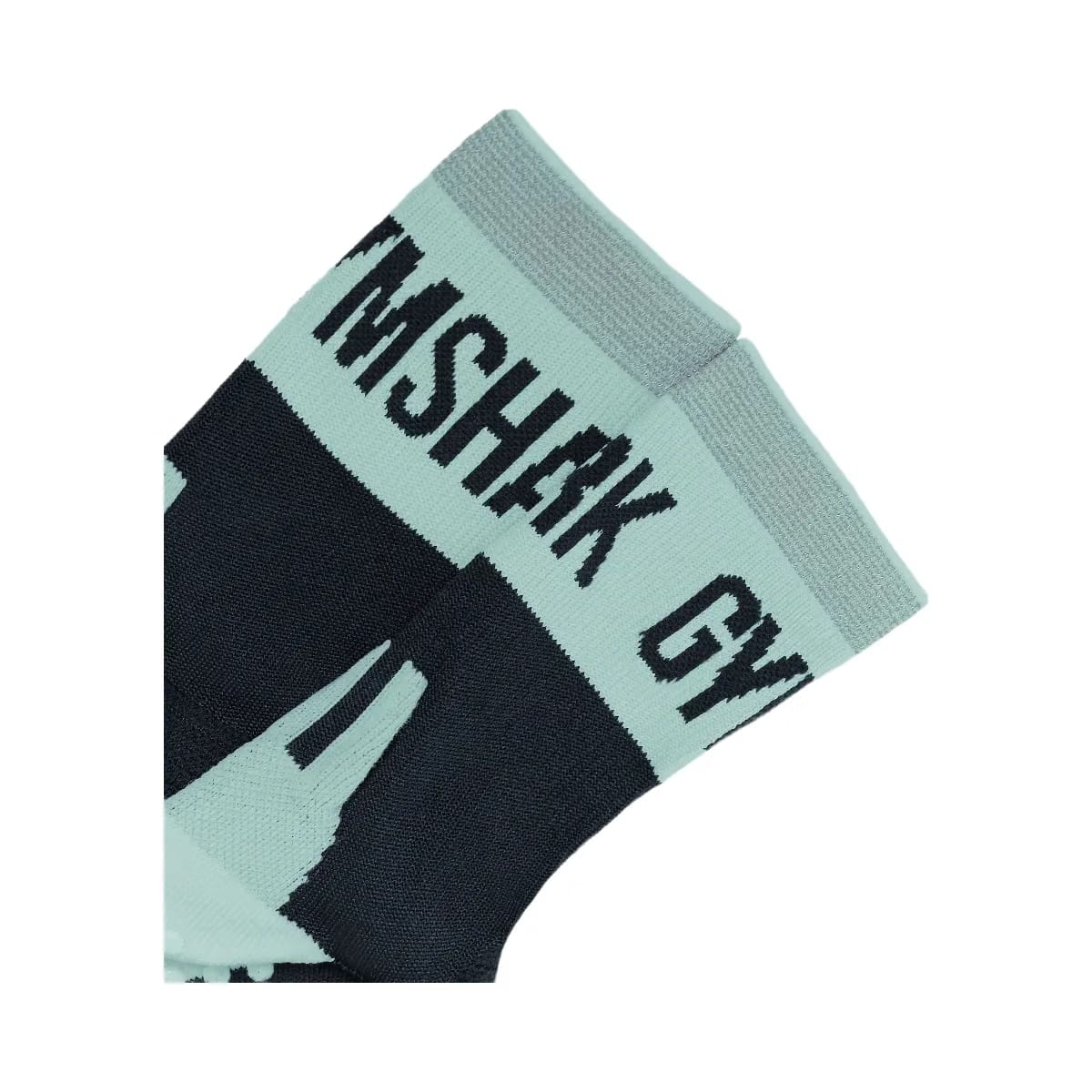 Gymshark Hybrid Training Grip Socks Single "Black Pop Turquoise"