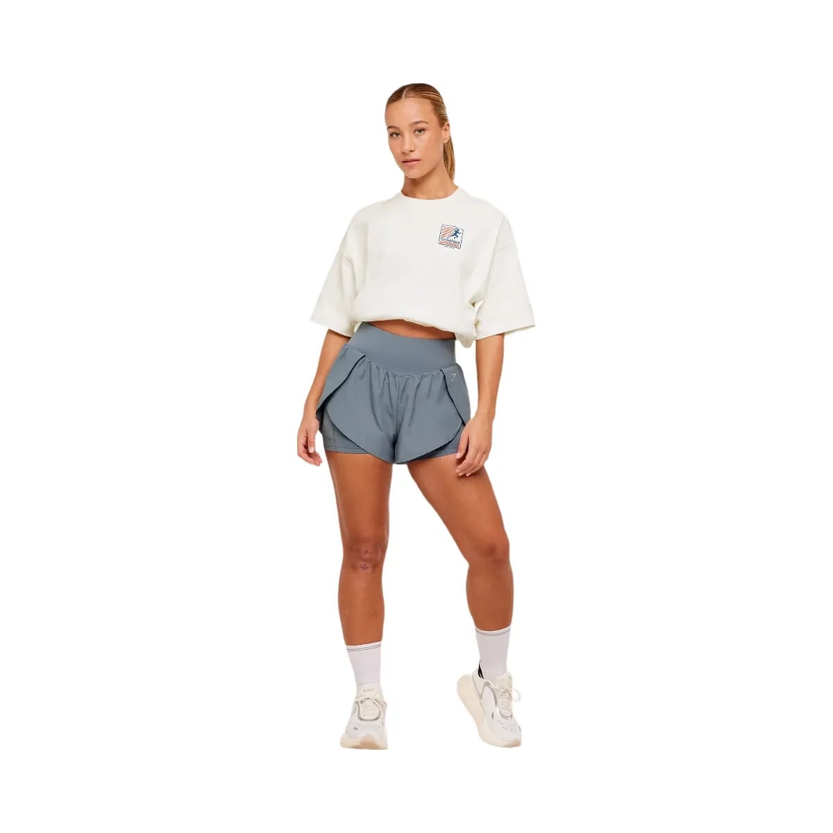 Gymshark Run Club Graphic Short Sleeve T-Shirt "GS Soft White"