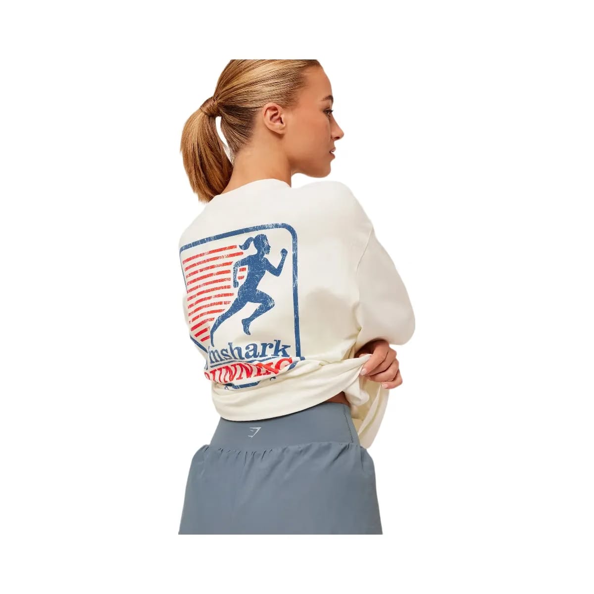 Gymshark Run Club Graphic Short Sleeve T-Shirt "GS Soft White"