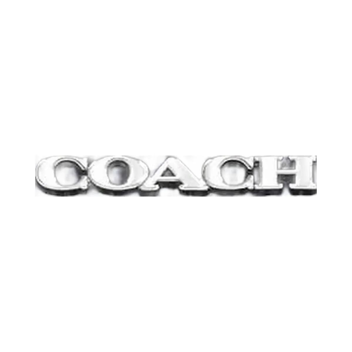 Coach Long Zip Around Wallet In Signature Canvas Silver-Dark Denim