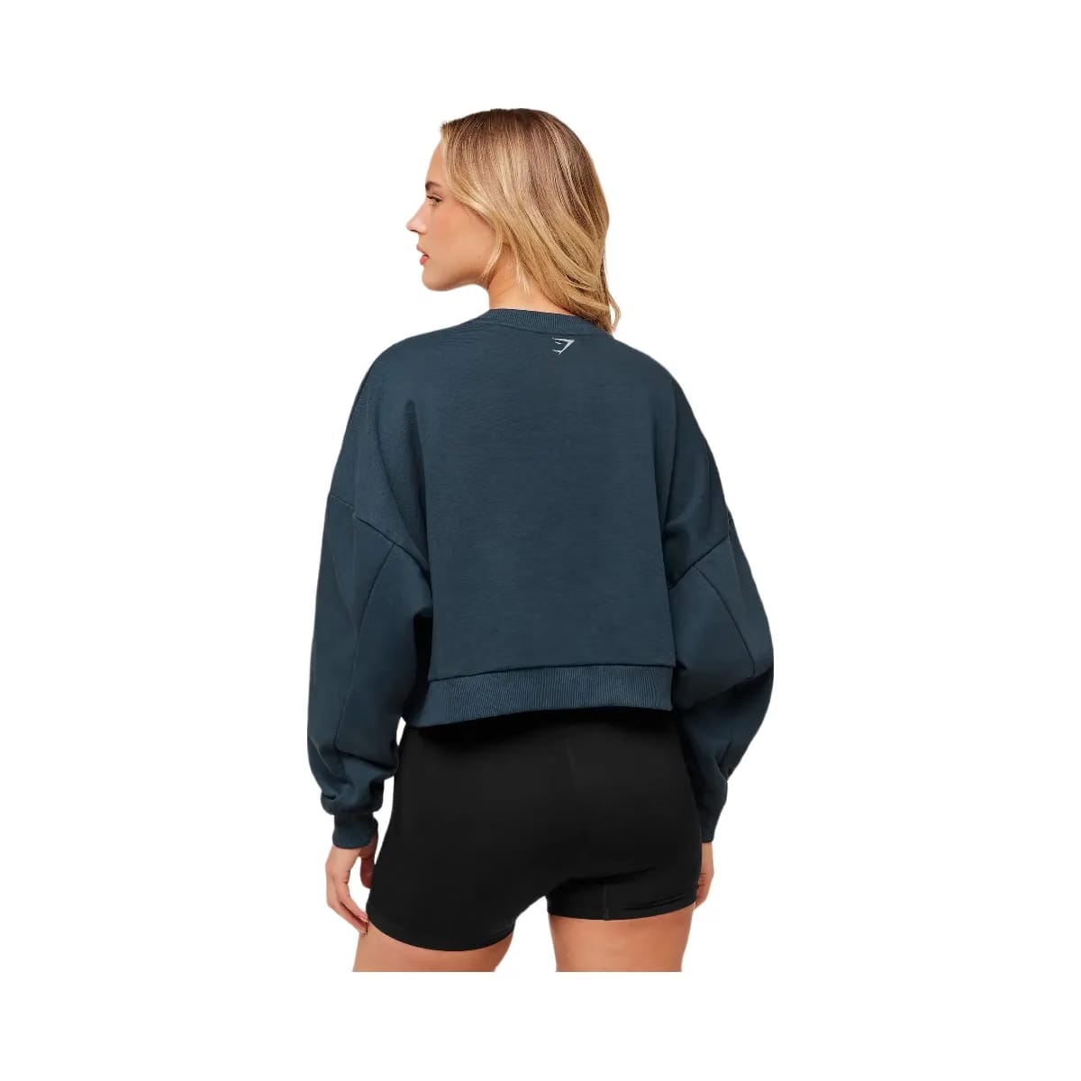 Gymshark Worn Crest Graphic Sweatshirt "GS Stealth Blue"