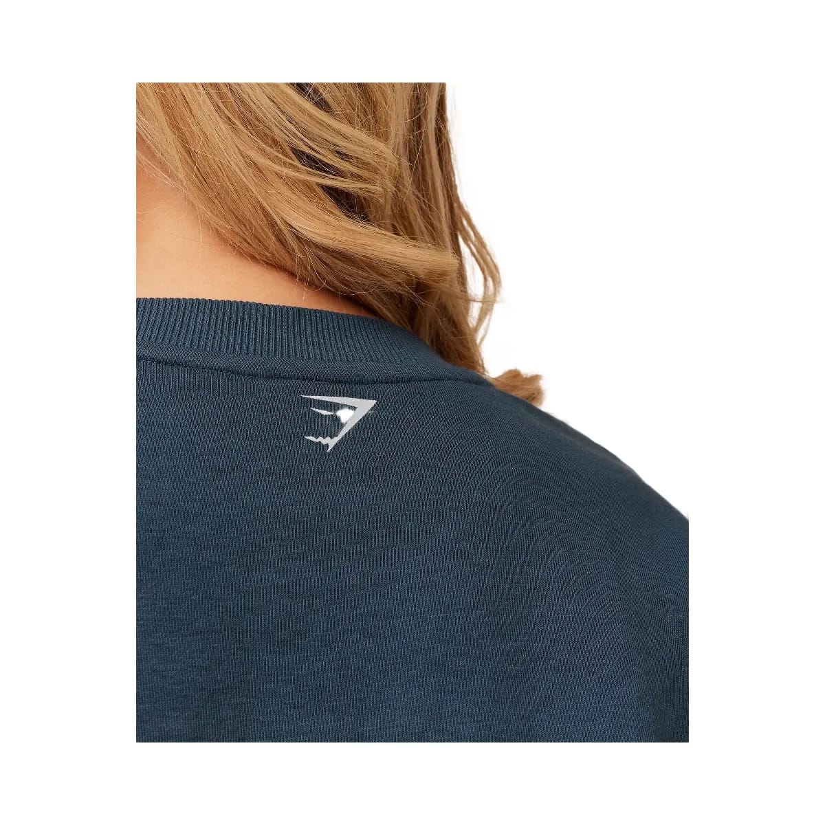 Gymshark Worn Crest Graphic Sweatshirt "GS Stealth Blue"