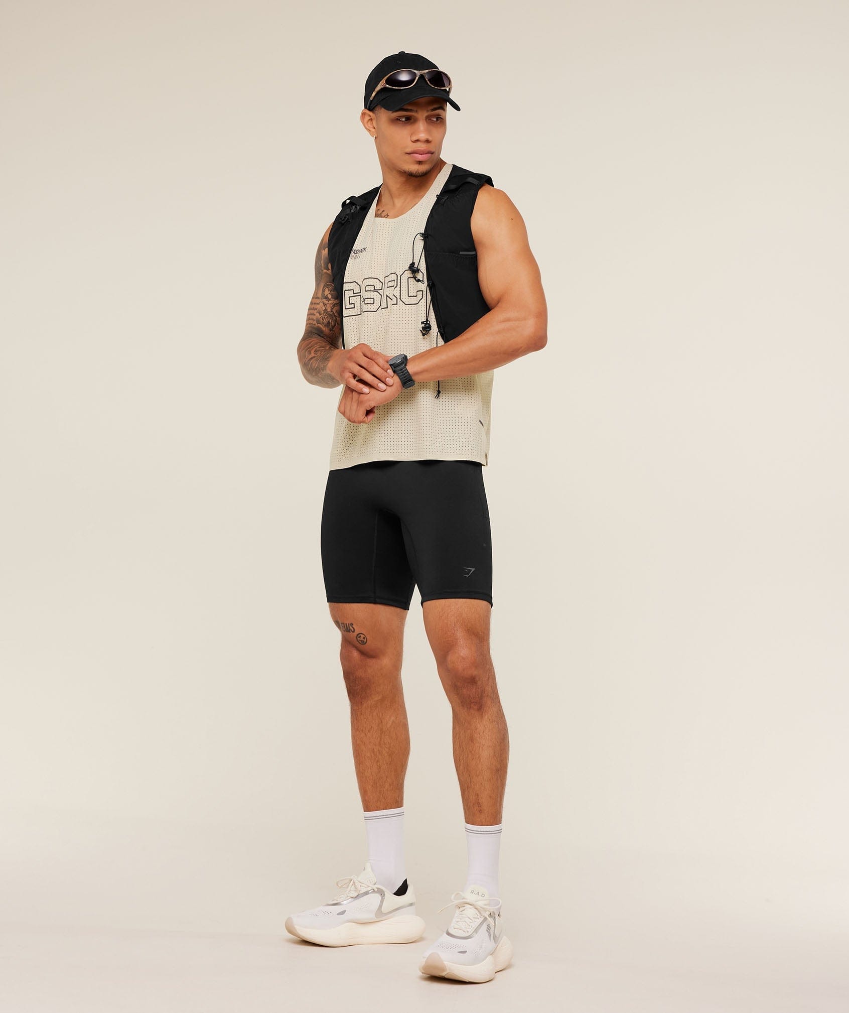 Gymshark Running Elite Race Vest Pebble Grey