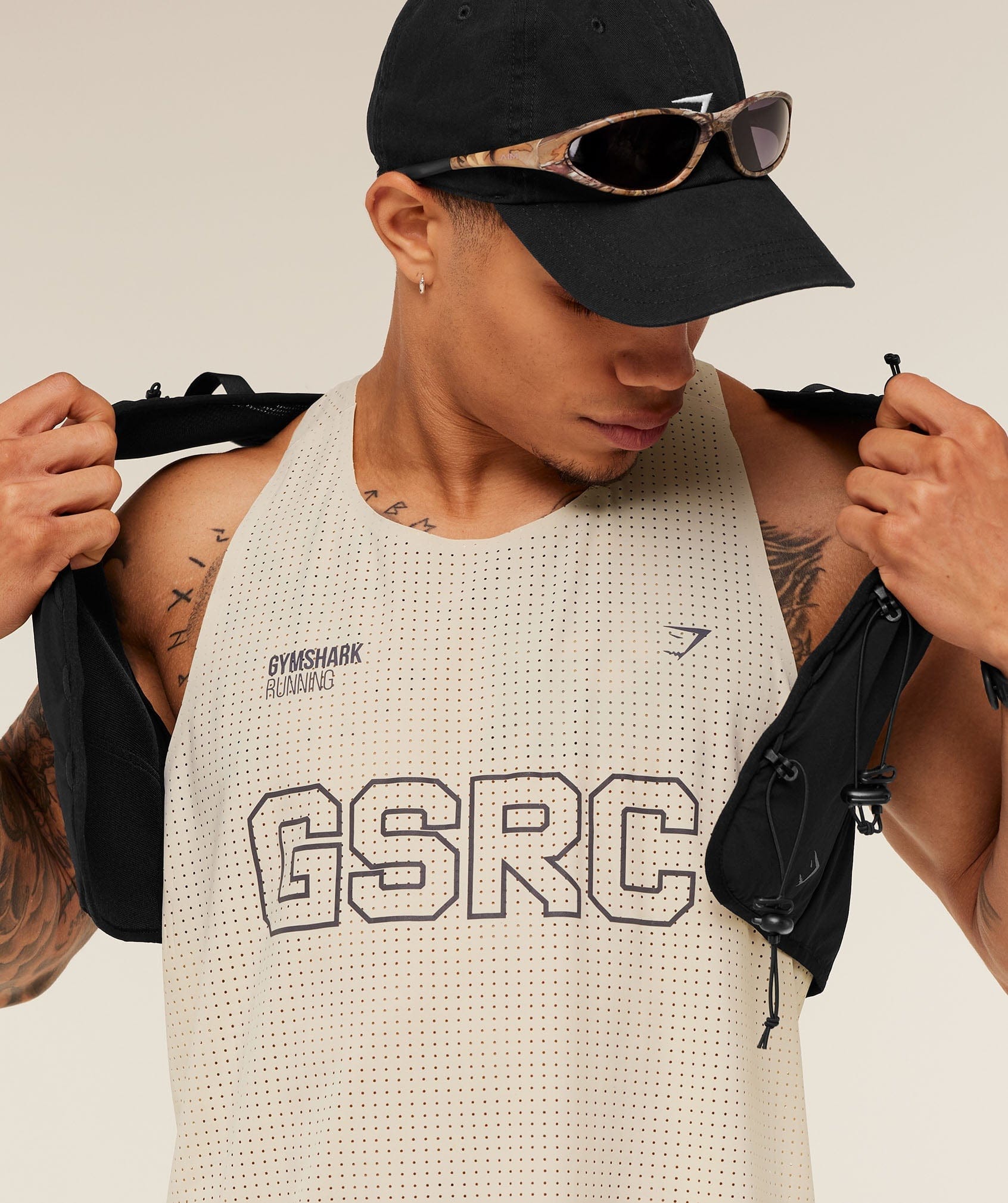 Gymshark Running Elite Race Vest Pebble Grey
