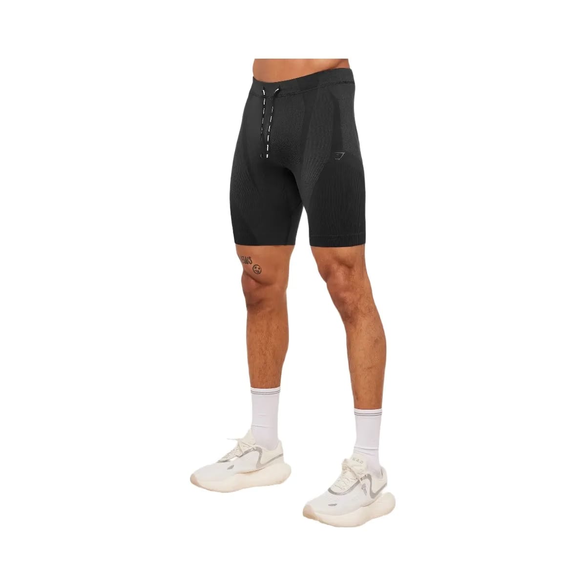 Gymshark Seamless Running Half Tight "Black Grey"