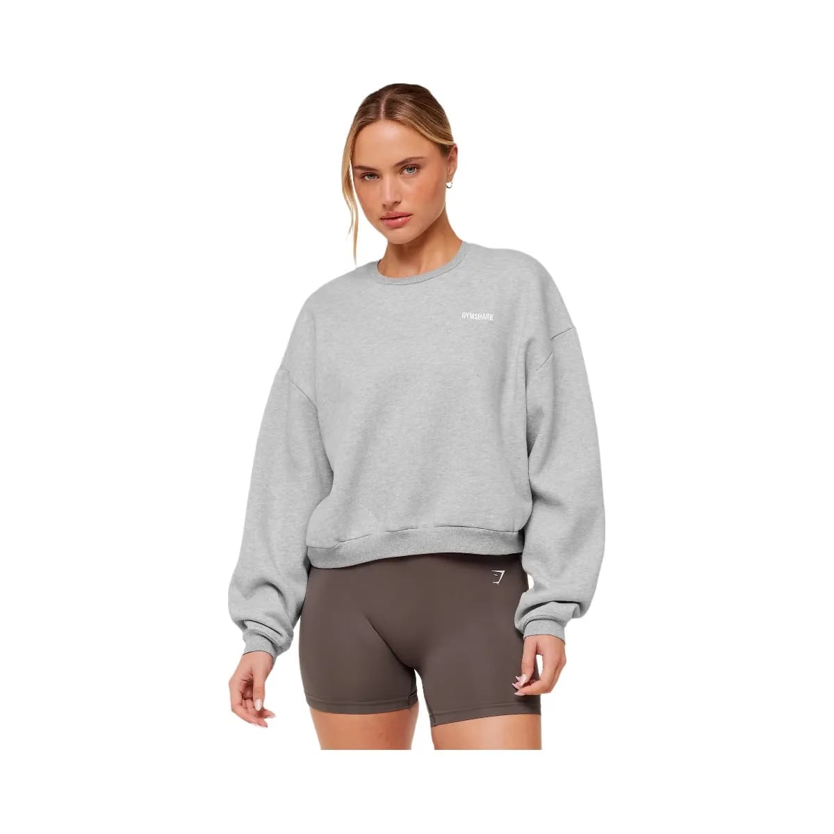 Gymshark Cosy Luxe Sweatshirt "Bros Soft Grey Marl"