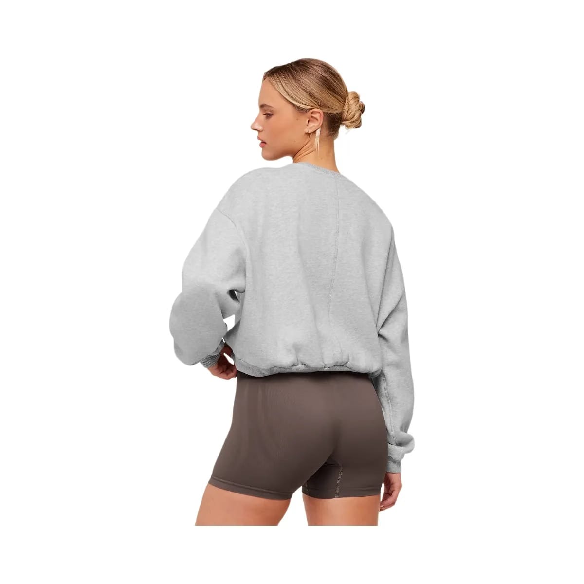 Gymshark Cosy Luxe Sweatshirt "Bros Soft Grey Marl"