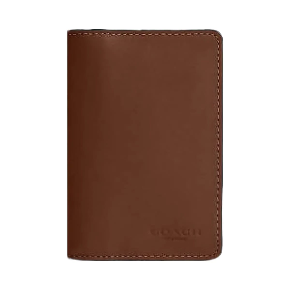 Coach Id Wallet Smooth Leather-Saddle