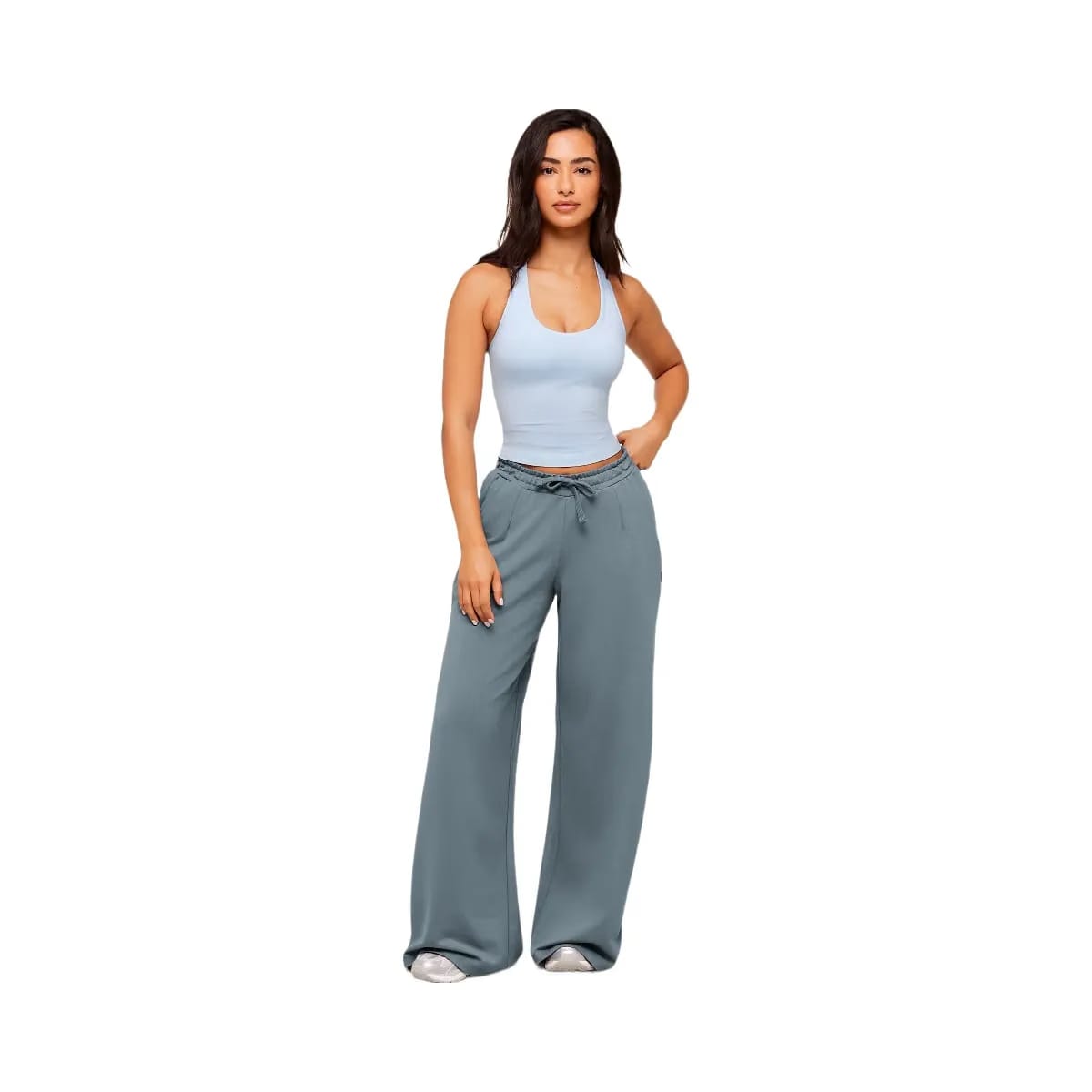 Gymshark Lightweight Wide Leg Pant Short "Iron Blue"