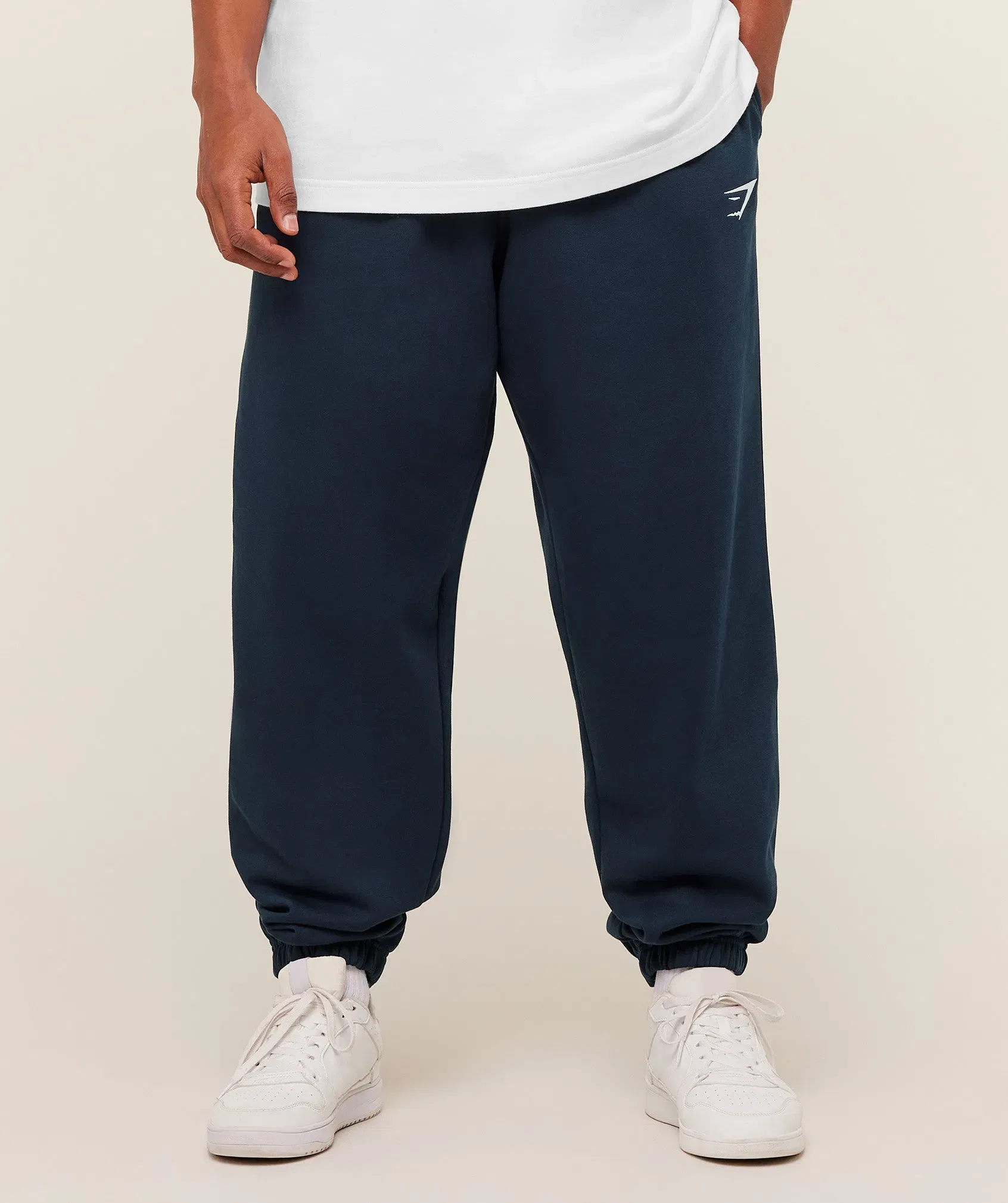 Gymshark Crest Oversized Joggers Gs Navy