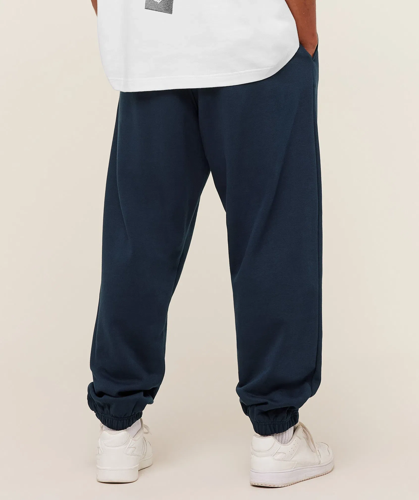 Gymshark Crest Oversized Joggers Gs Navy