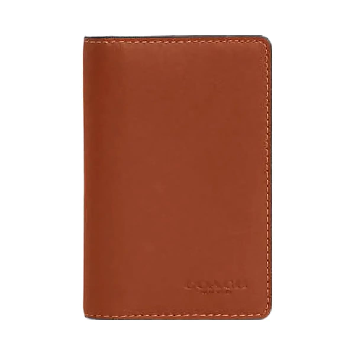 Coach Id Card Wallet Smooth Leather-Tan