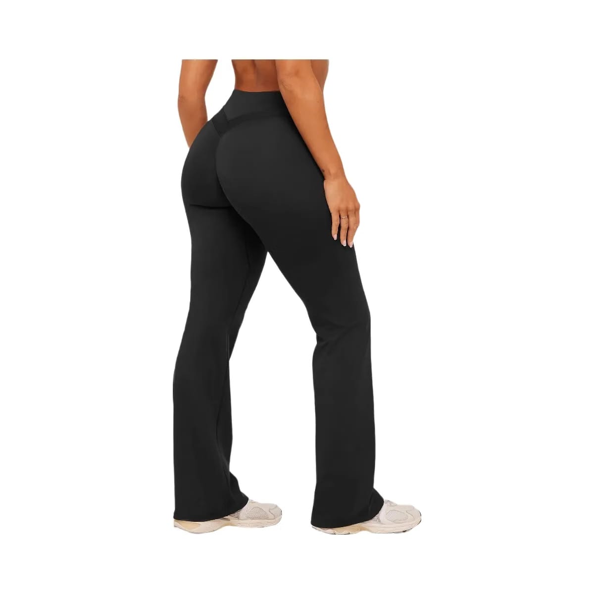 Gymshark Whitney Mid-High Rise Flared Leggings "Black"