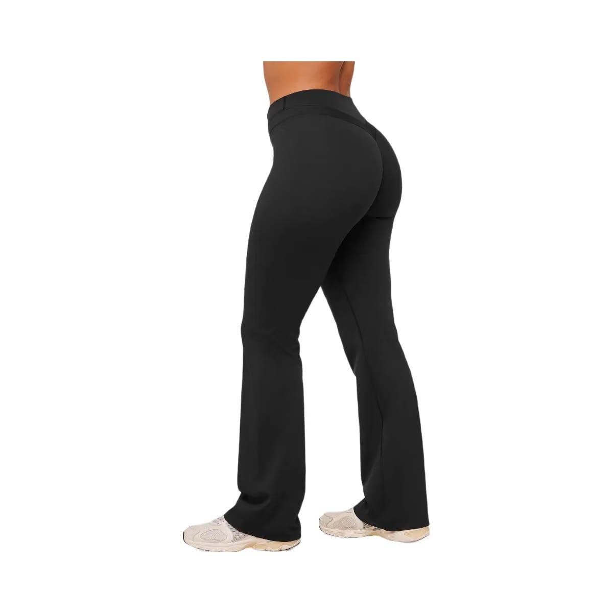 Gymshark Whitney Mid-High Rise Flared Leggings "Black"