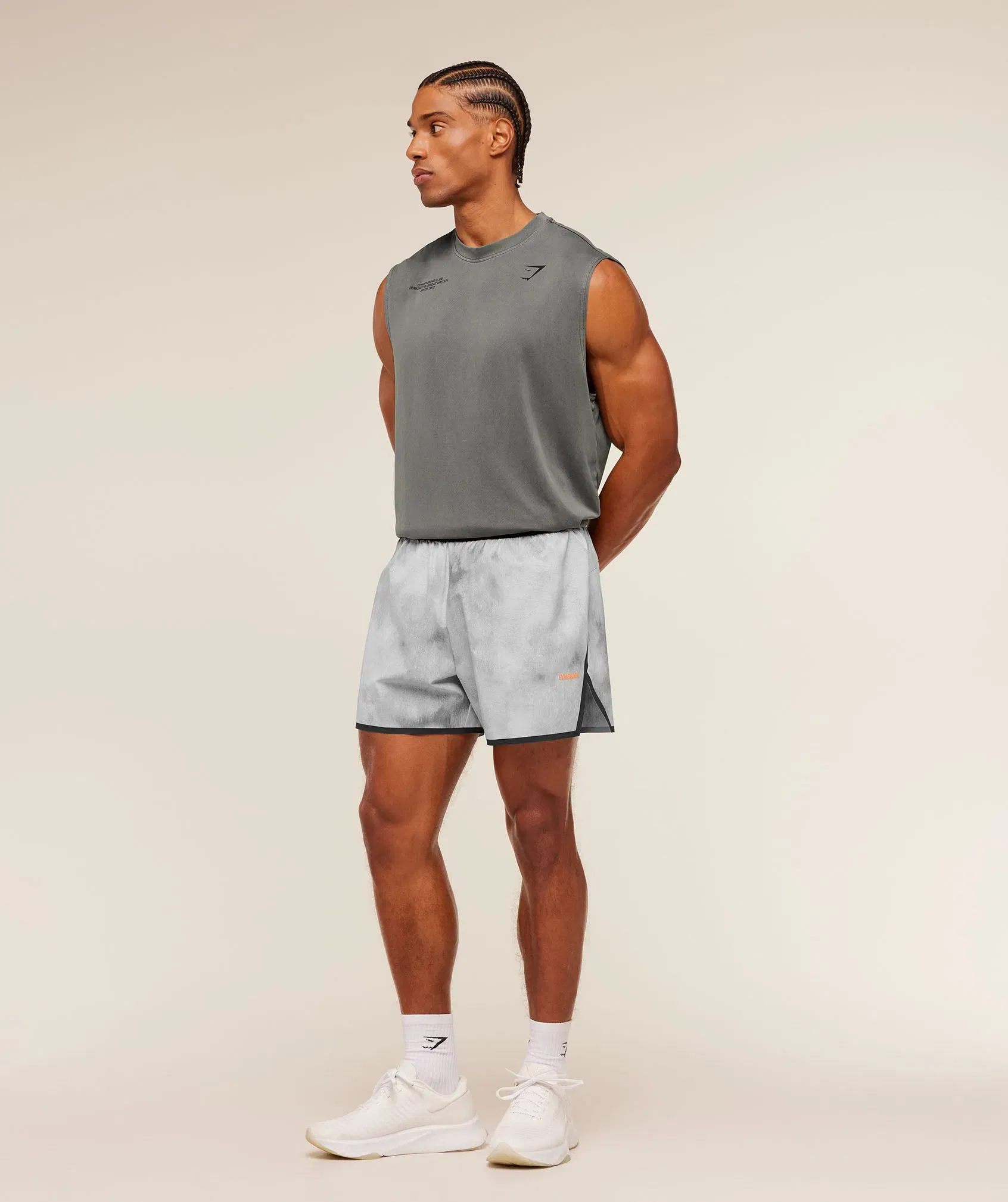 Gymshark Hybrid 5" Performance Shorts Smokey Grey