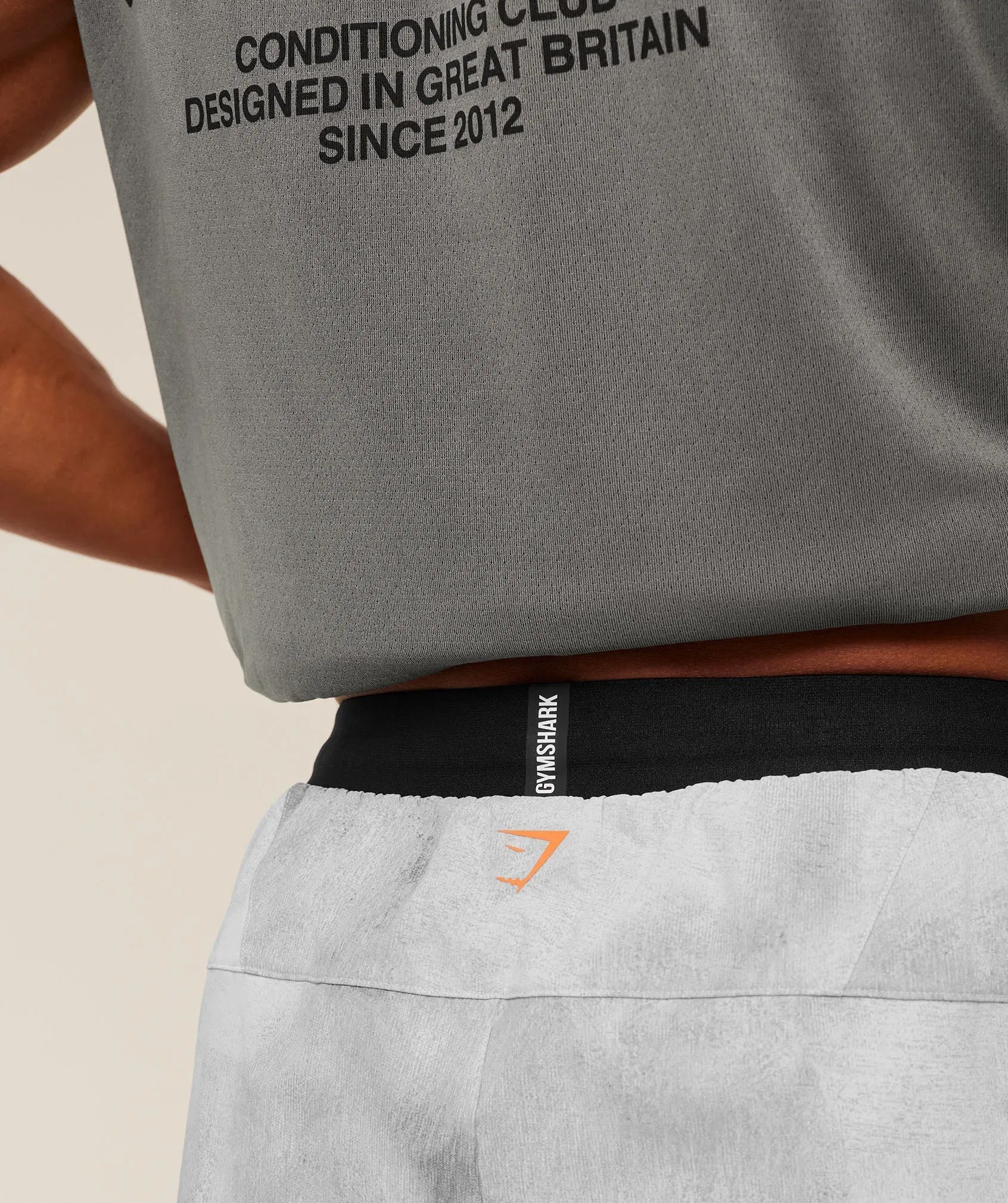 Gymshark Hybrid 5" Performance Shorts Smokey Grey