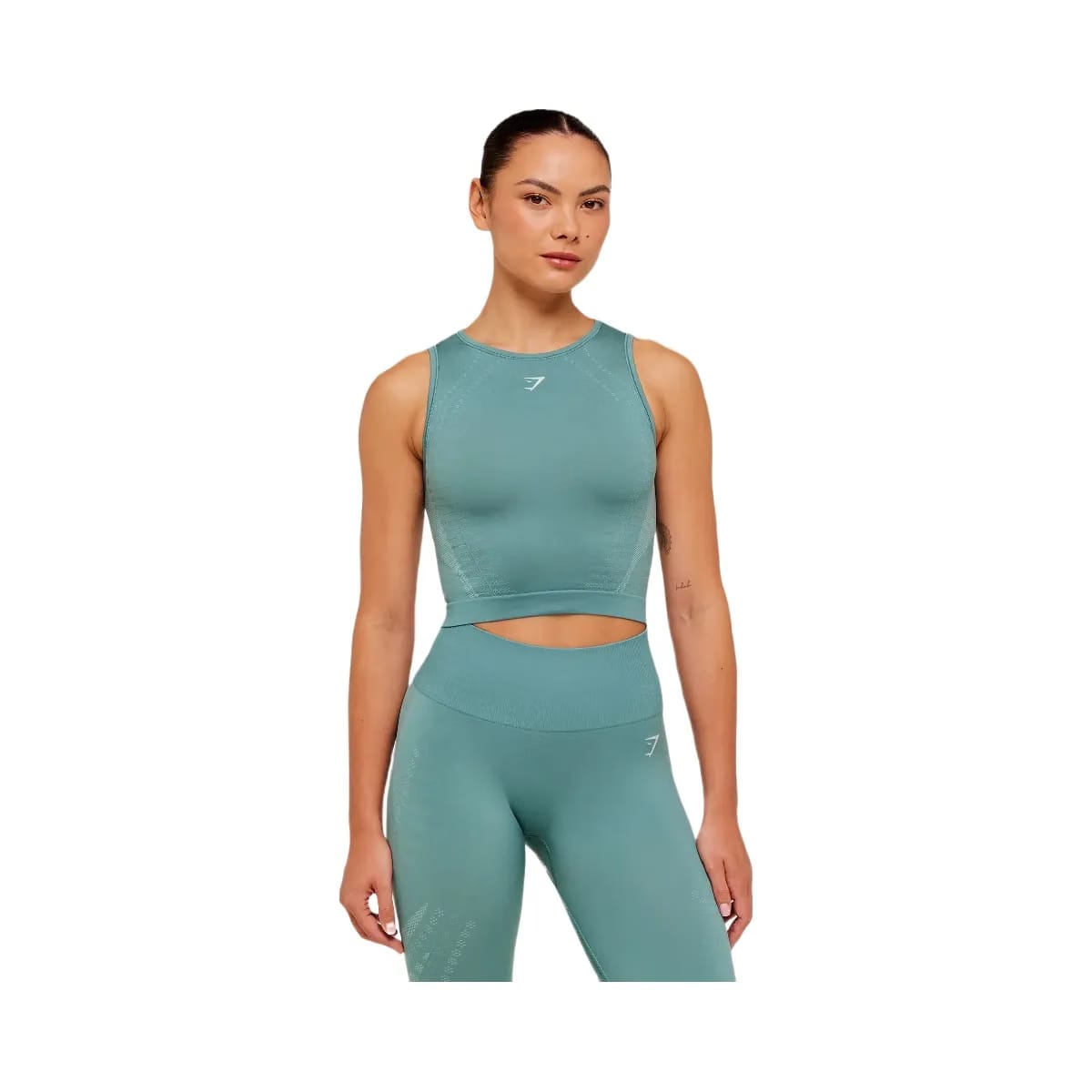 Gymshark Running Seamless Tank "Storm Blue Lifestyle Blue"
