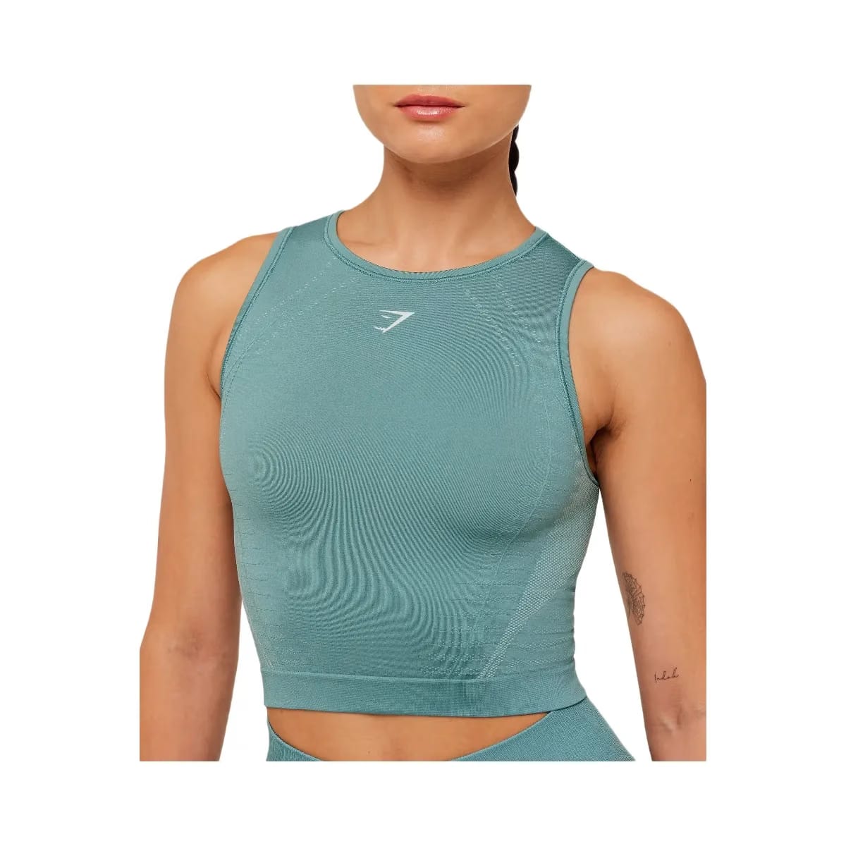 Gymshark Running Seamless Tank "Storm Blue Lifestyle Blue"