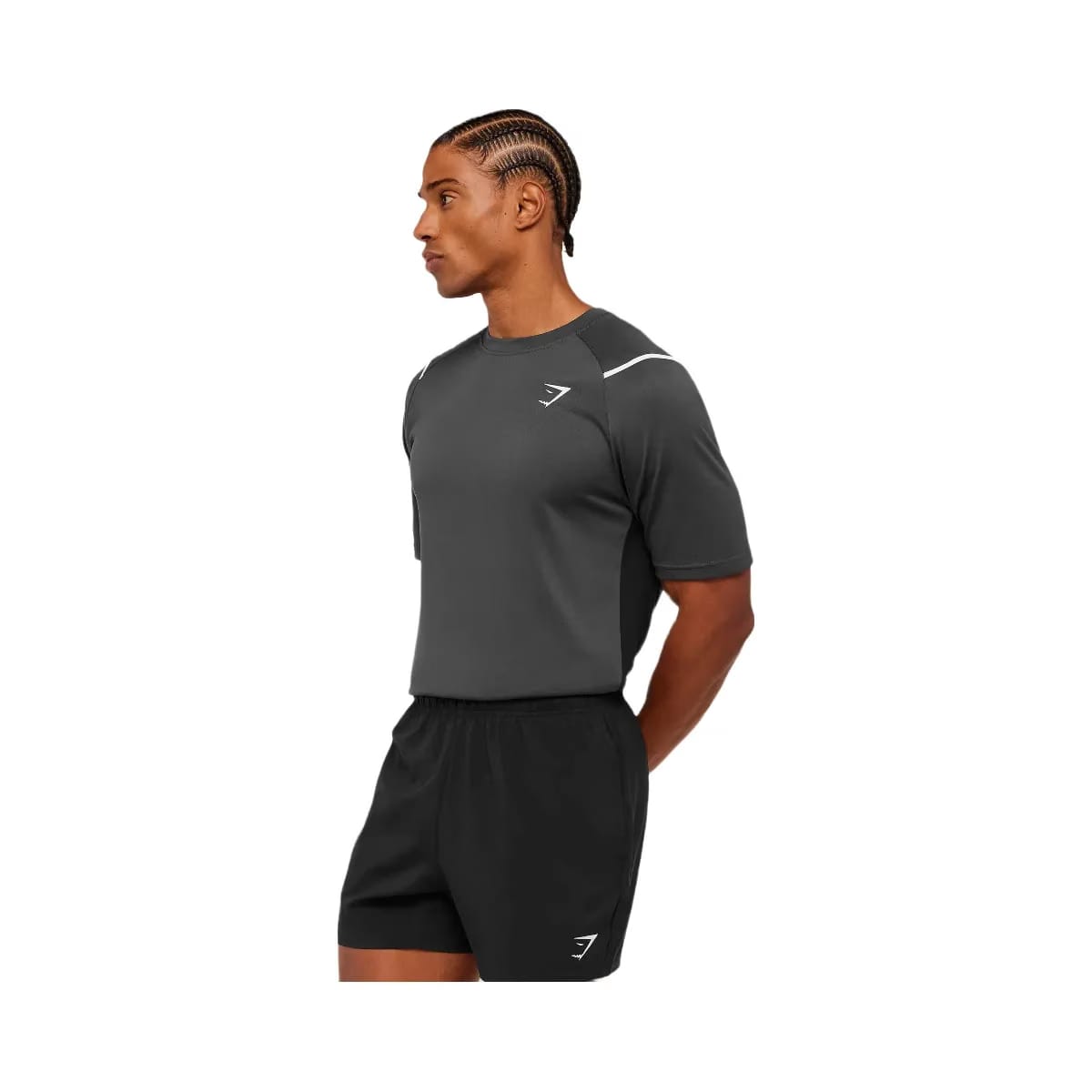 Gymshark Arrival Contrast T-Shirt "Grey Black"