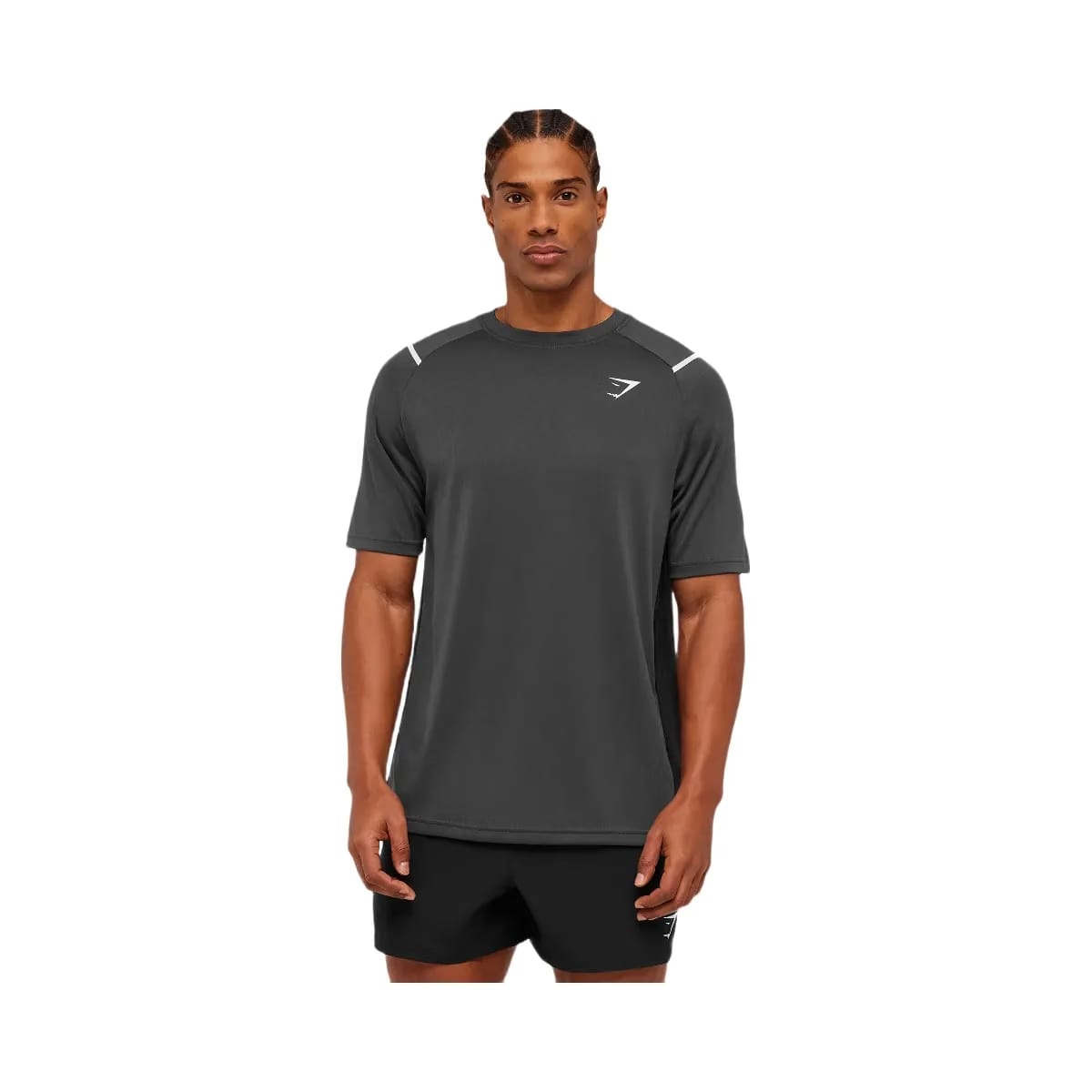 Gymshark Arrival Contrast T-Shirt "Grey Black"