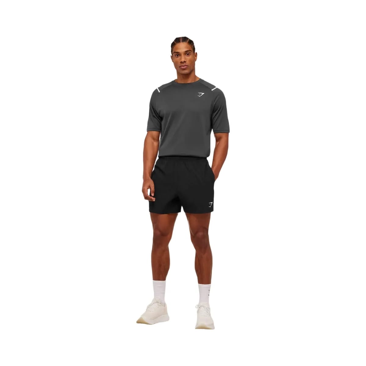 Gymshark Arrival Contrast T-Shirt "Grey Black"
