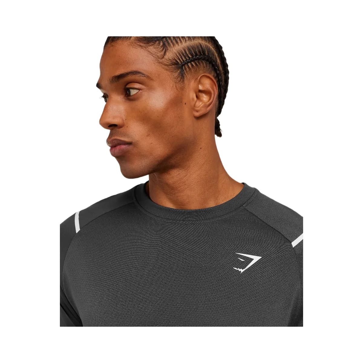 Gymshark Arrival Contrast T-Shirt "Grey Black"