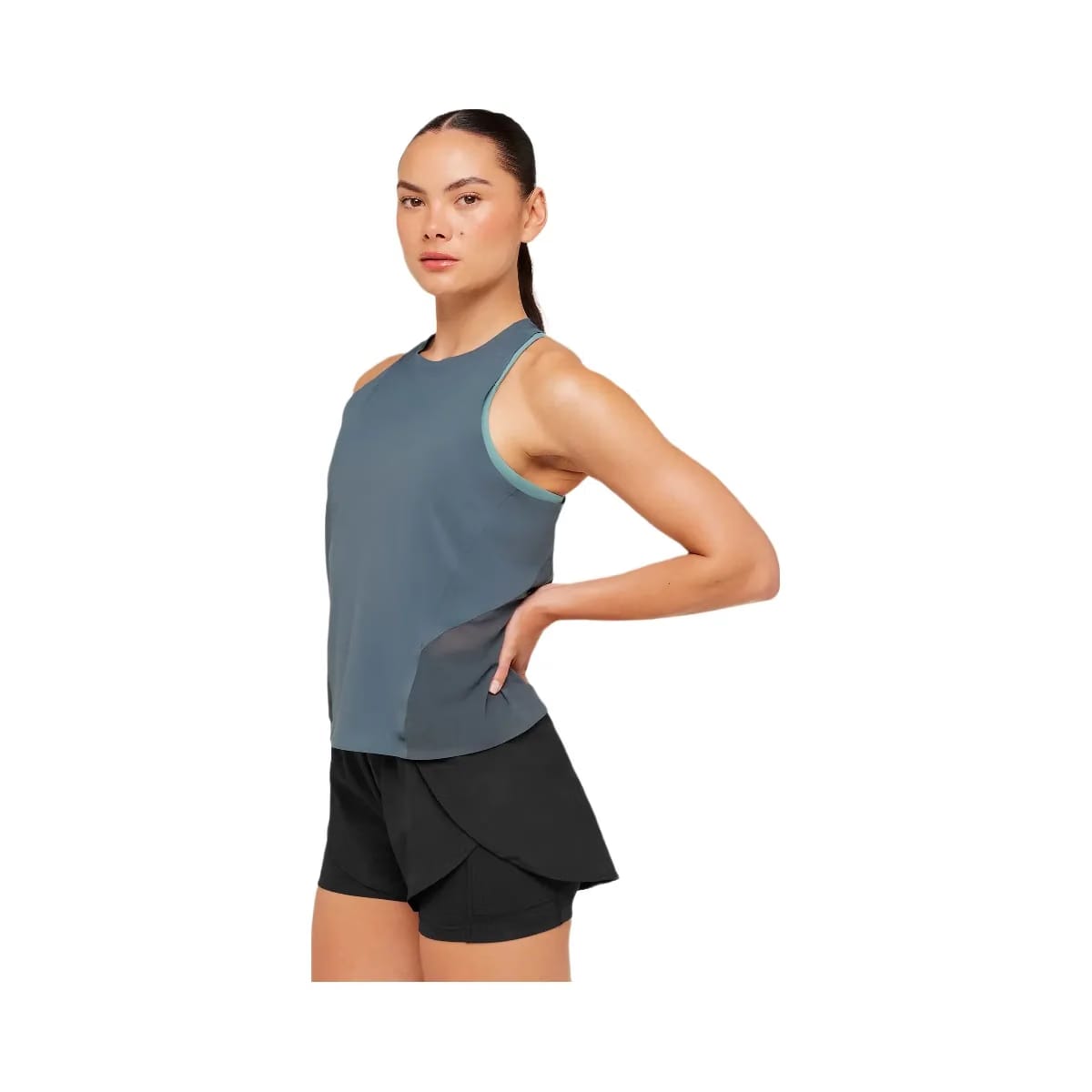 Gymshark Running Elite Loose Fit Tank "Titanium Blue"