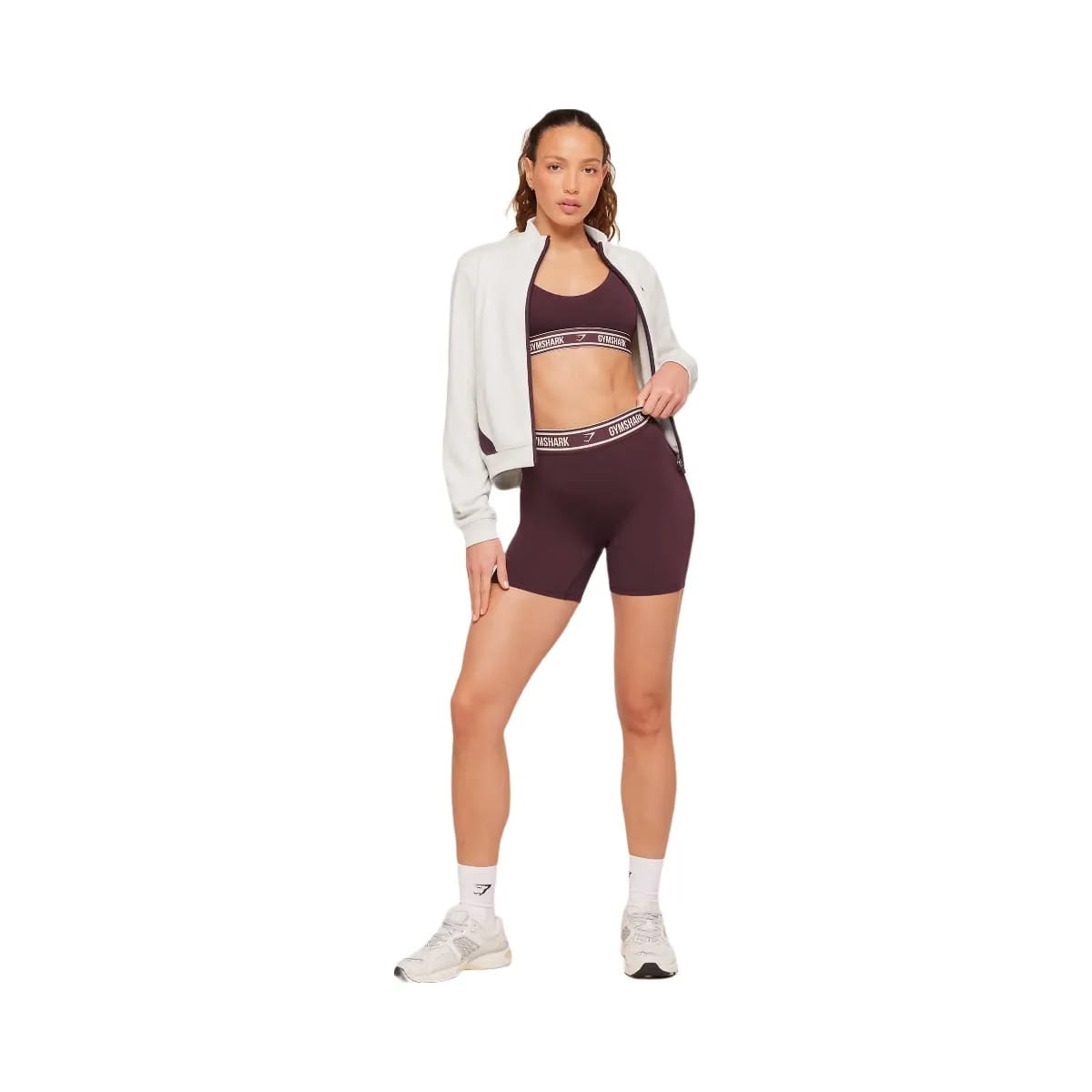 Gymshark Waistband Logo Shorts "Cherry Purple"