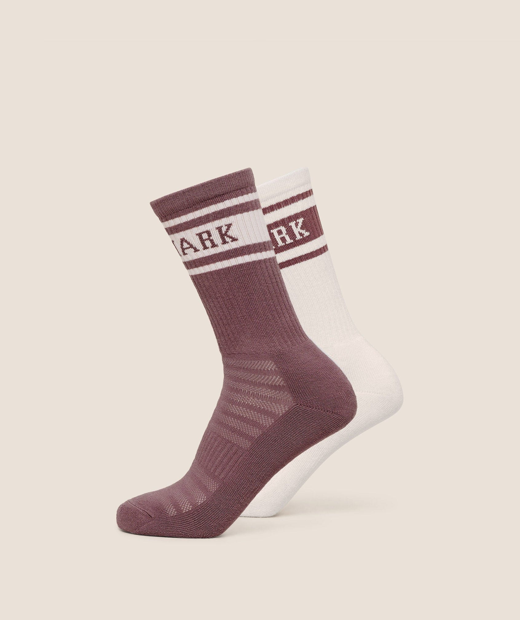Gymshark Collegiate Crew Sock 2Pk Calm Pink