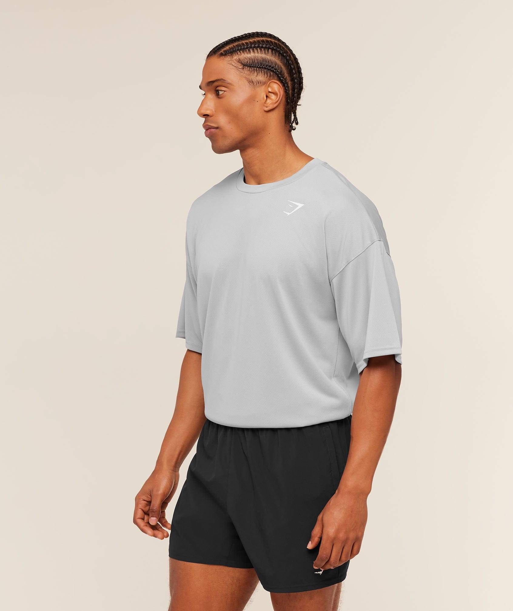 Gymshark Arrival Oversized T-Shirt Stratus Grey