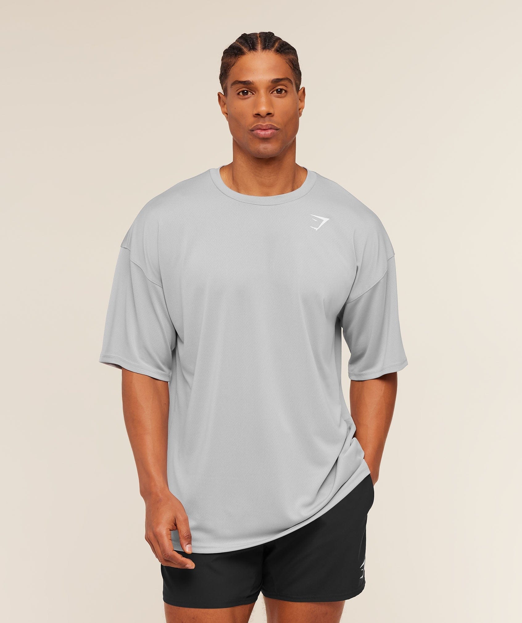 Gymshark Arrival Oversized T-Shirt Stratus Grey