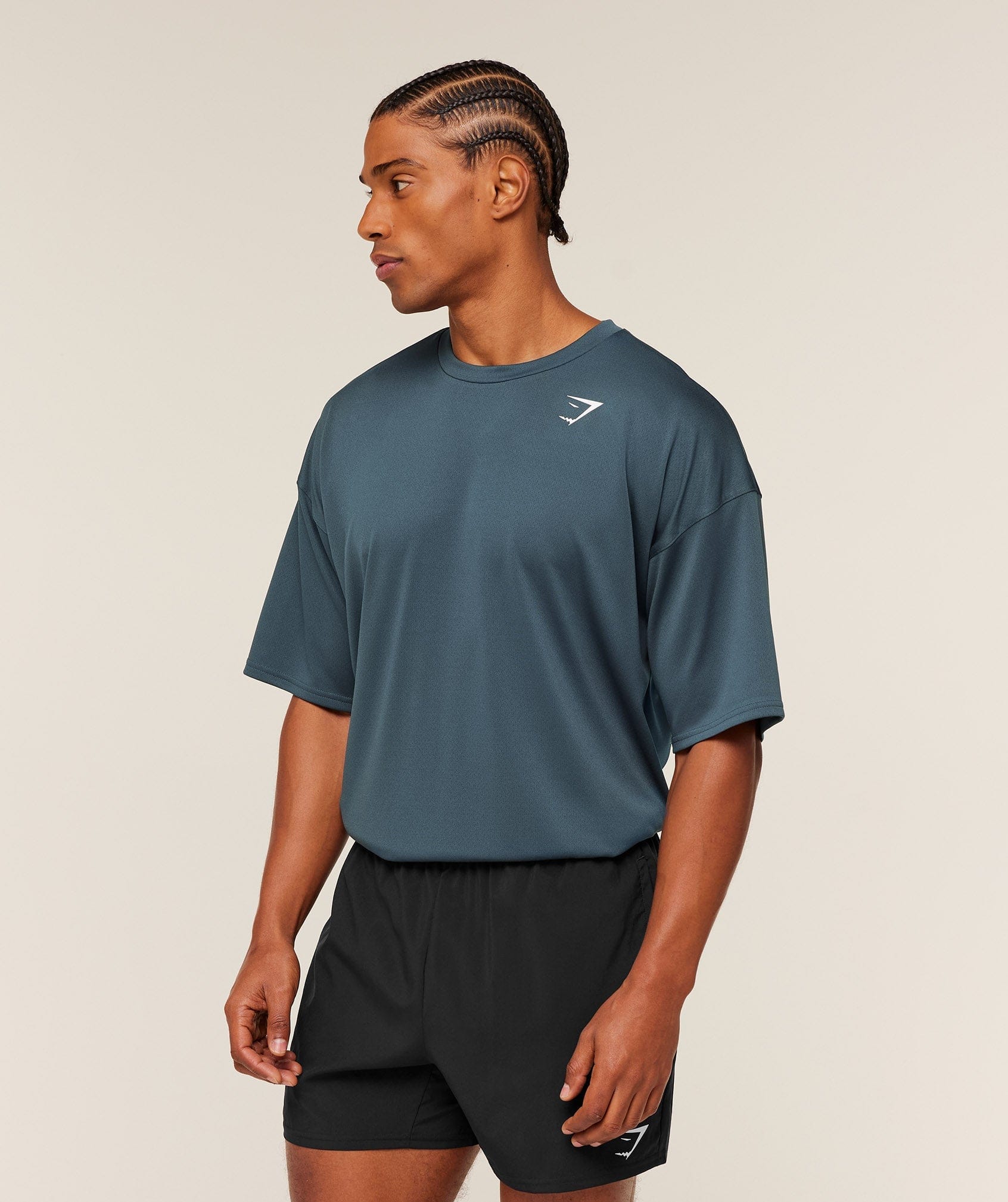 Gymshark Arrival Oversized T-Shirt Gs Stealth Blue