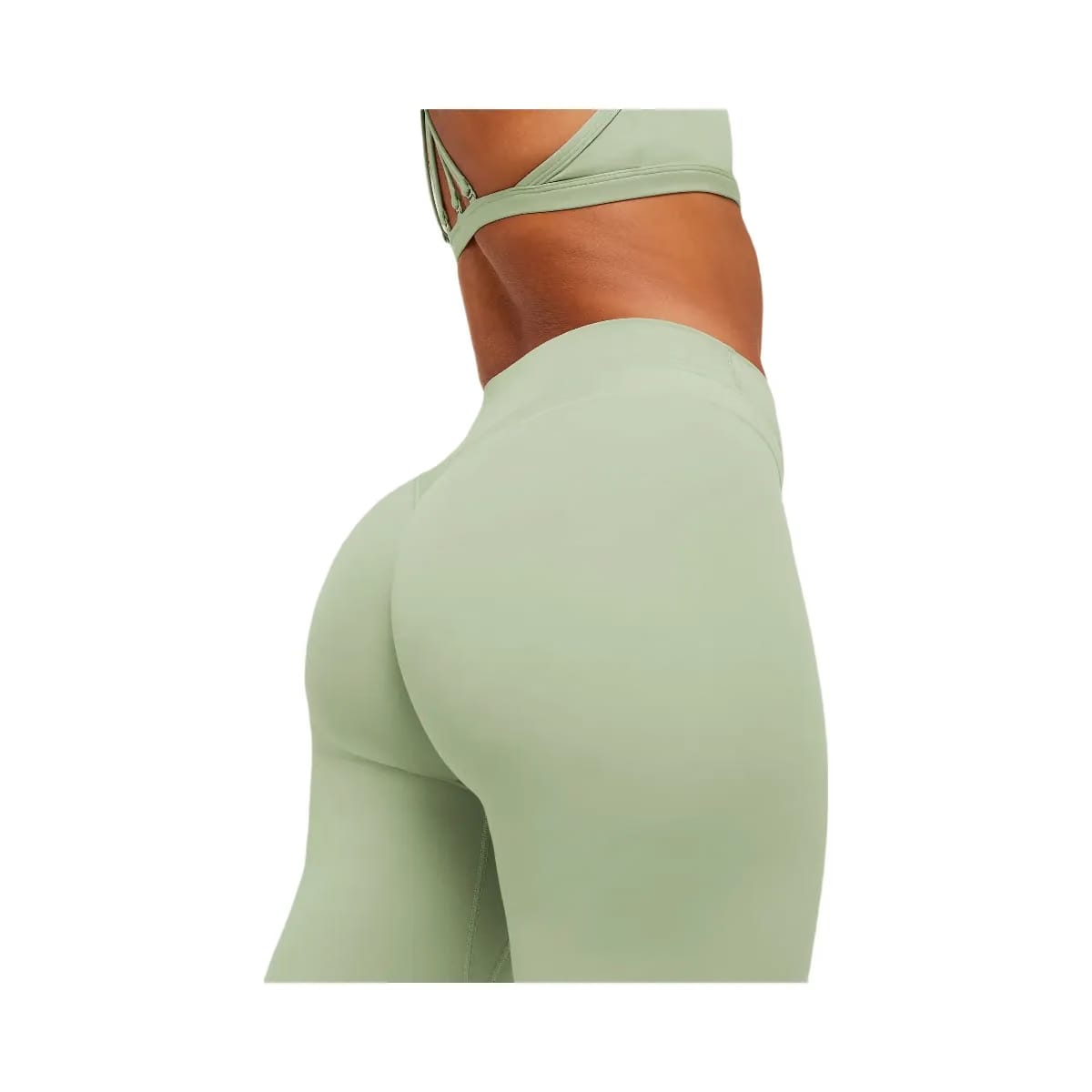 Gymshark Whitney Mid-High Rise Flared Leggings "Haze Green"