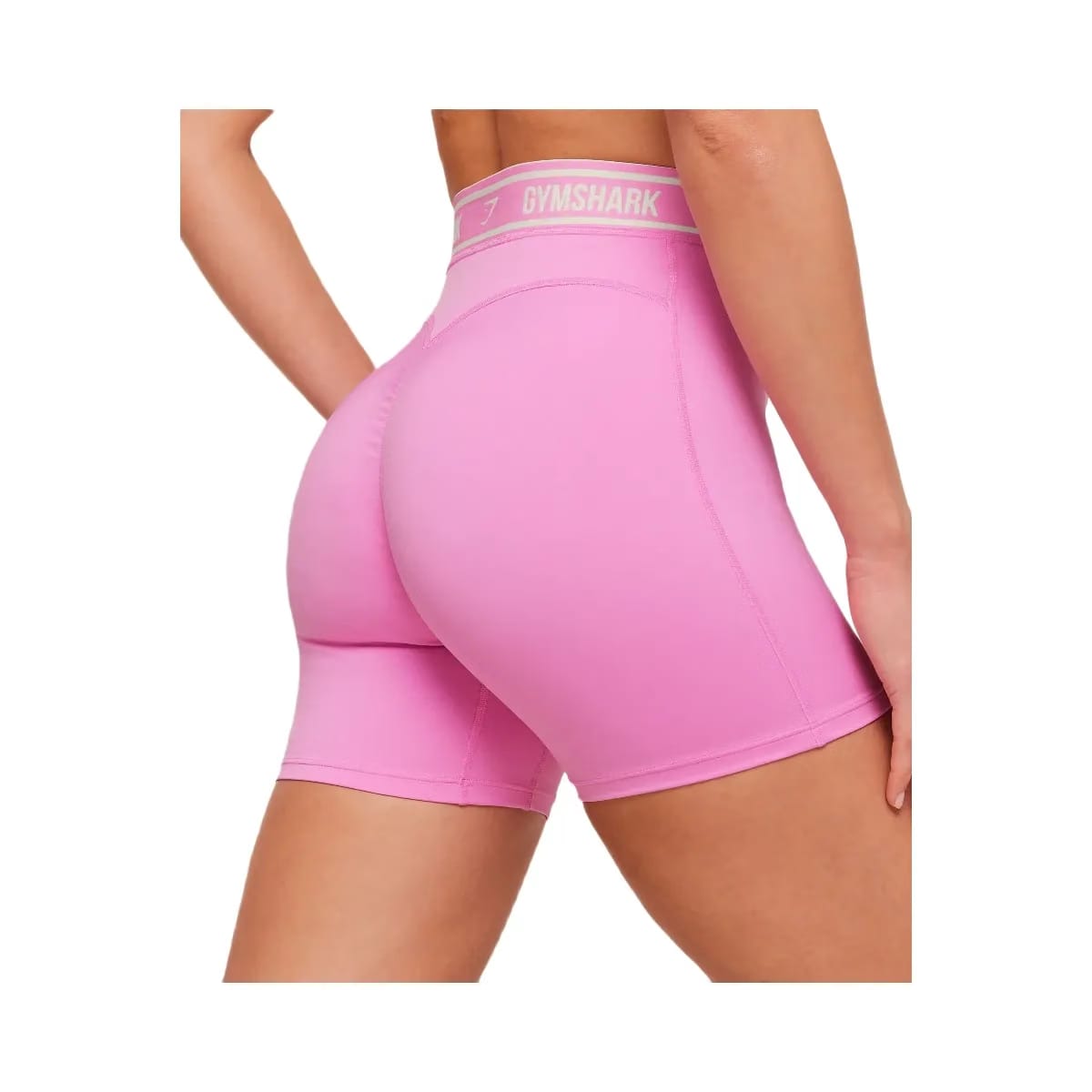 Gymshark Waistband Logo Shorts "Focus Pink"