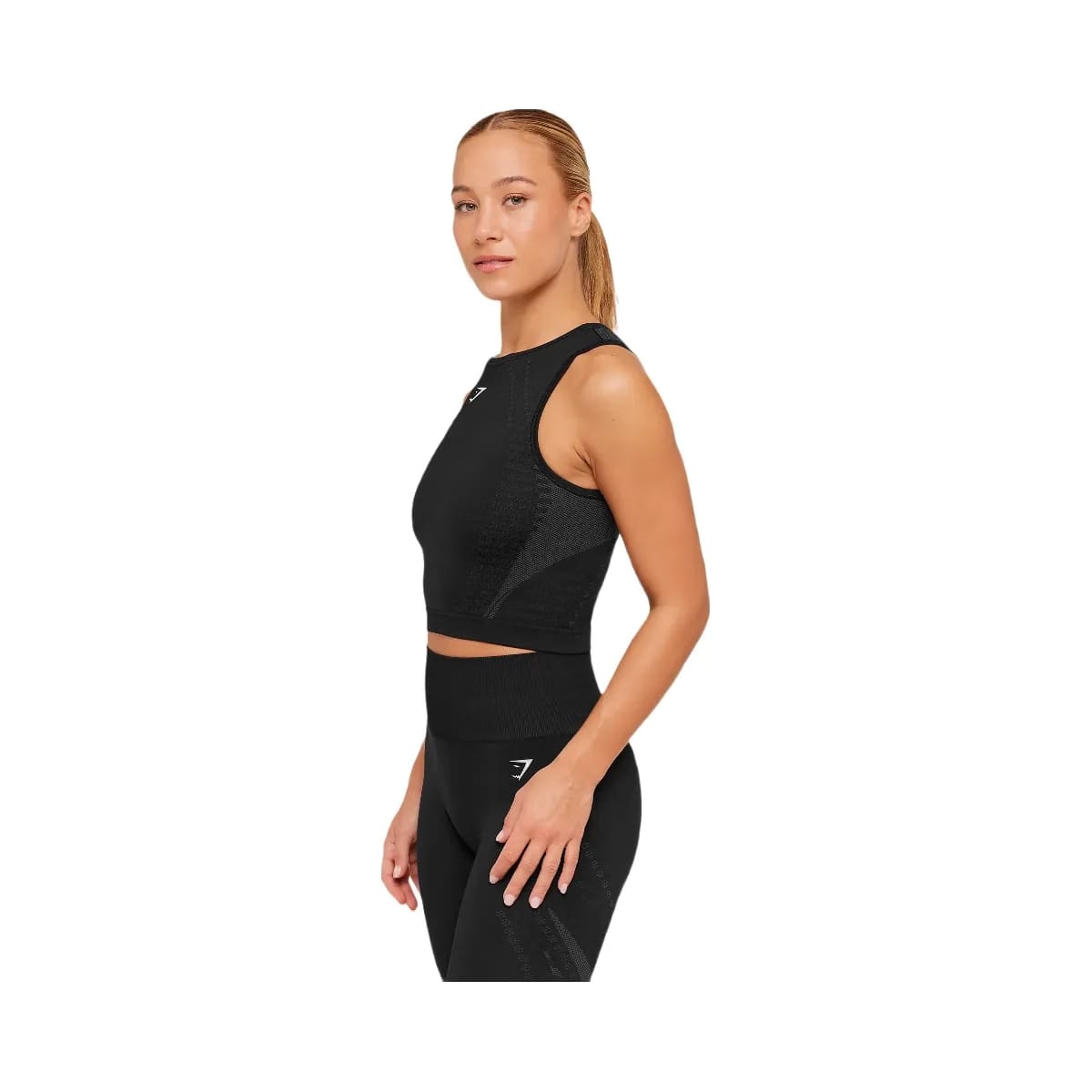 Gymshark Running Seamless Tank "GS Black GS Asphalt Grey"