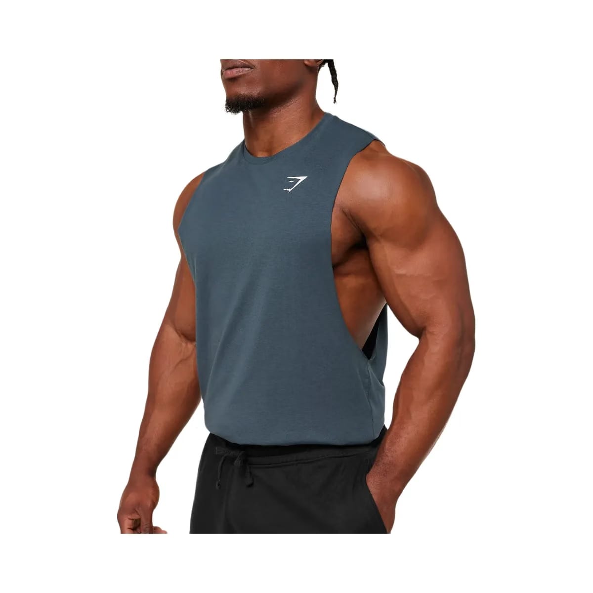 Gymshark Critical 2.0 Drop Arm Tank "GS Stealth Blue"