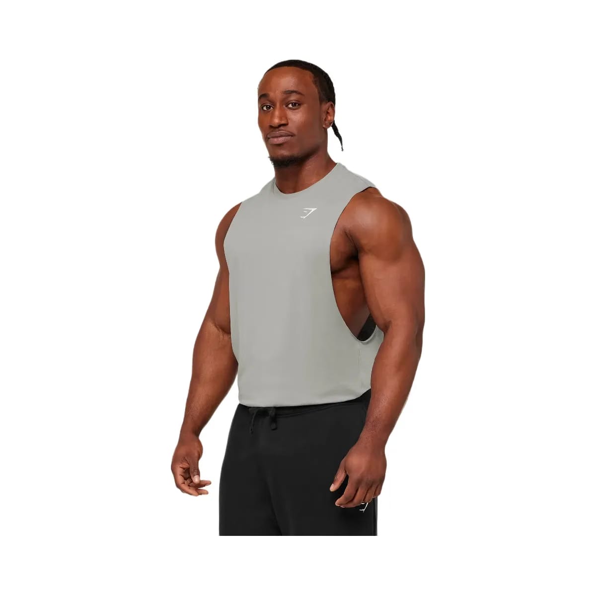 Gymshark Critical 2.0 Drop Arm Tank Smokey Grey
