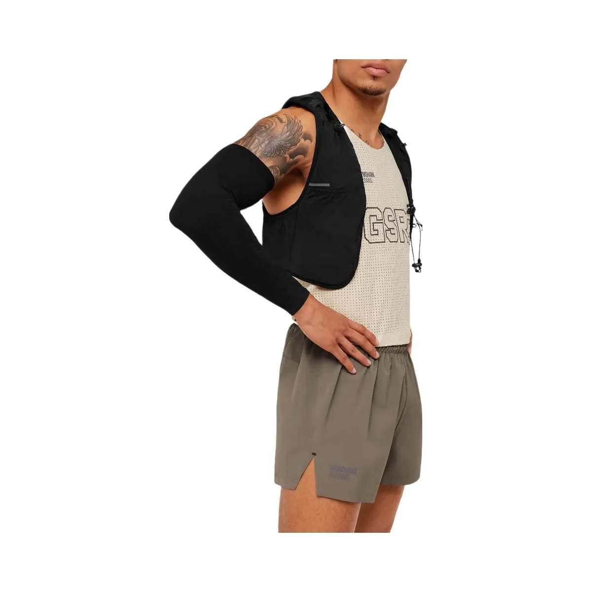 Gymshark Running Elite 5" Short "Camo Brown"