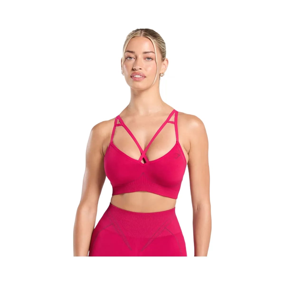 Gymshark Apex Contrast Sports Bra "Build Pink Asphalt Grey"