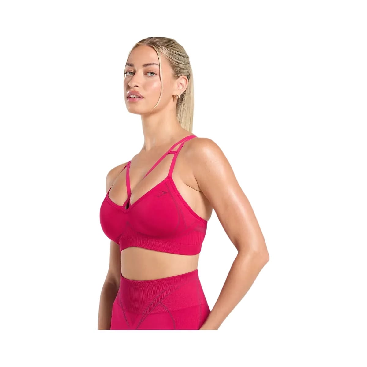 Gymshark Apex Contrast Sports Bra "Build Pink Asphalt Grey"