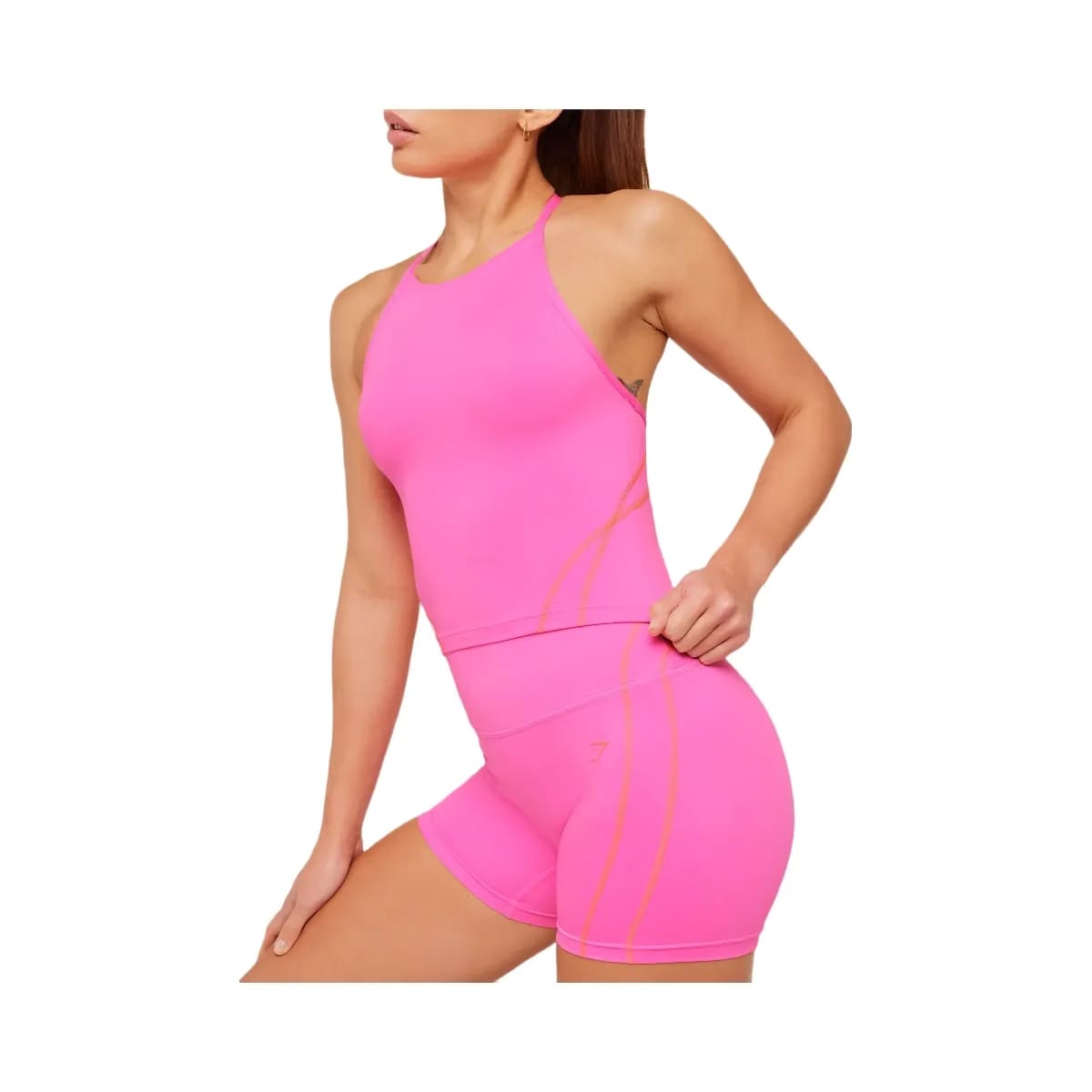 Gymshark Volt Tank Top "Electric Pink Dayglow Peach"