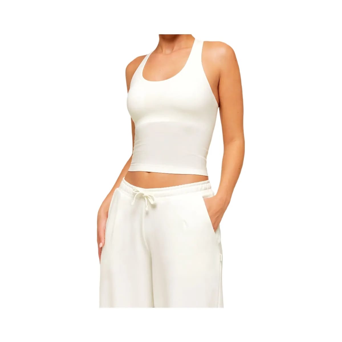 Gymshark Lightweight Wide Leg Pants Regular "Soft White"