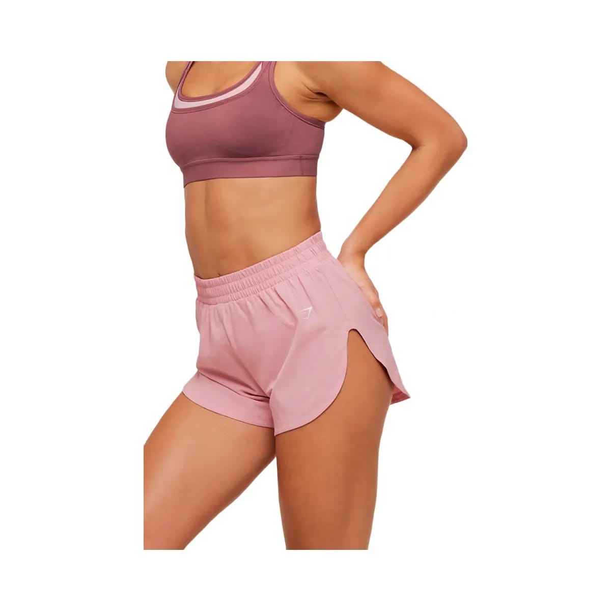 Gymshark Interval High Leg Shorts "Light Pink"