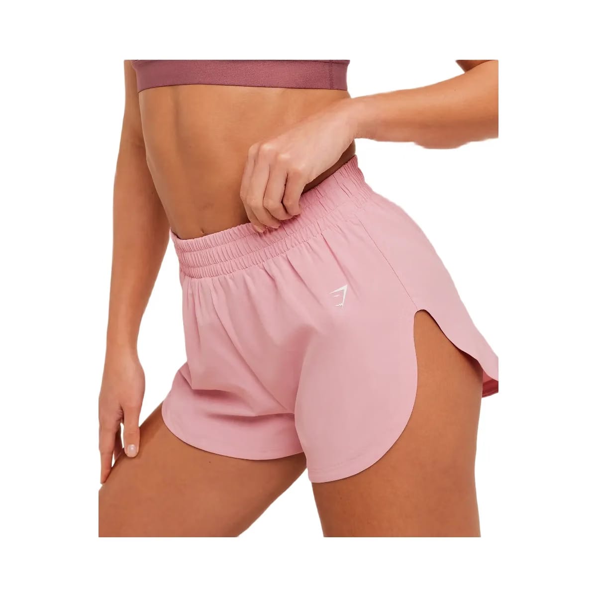 Gymshark Interval High Leg Shorts "Light Pink"