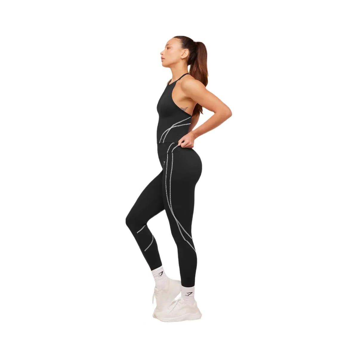 Gymshark Volt Tank Top "Black White"