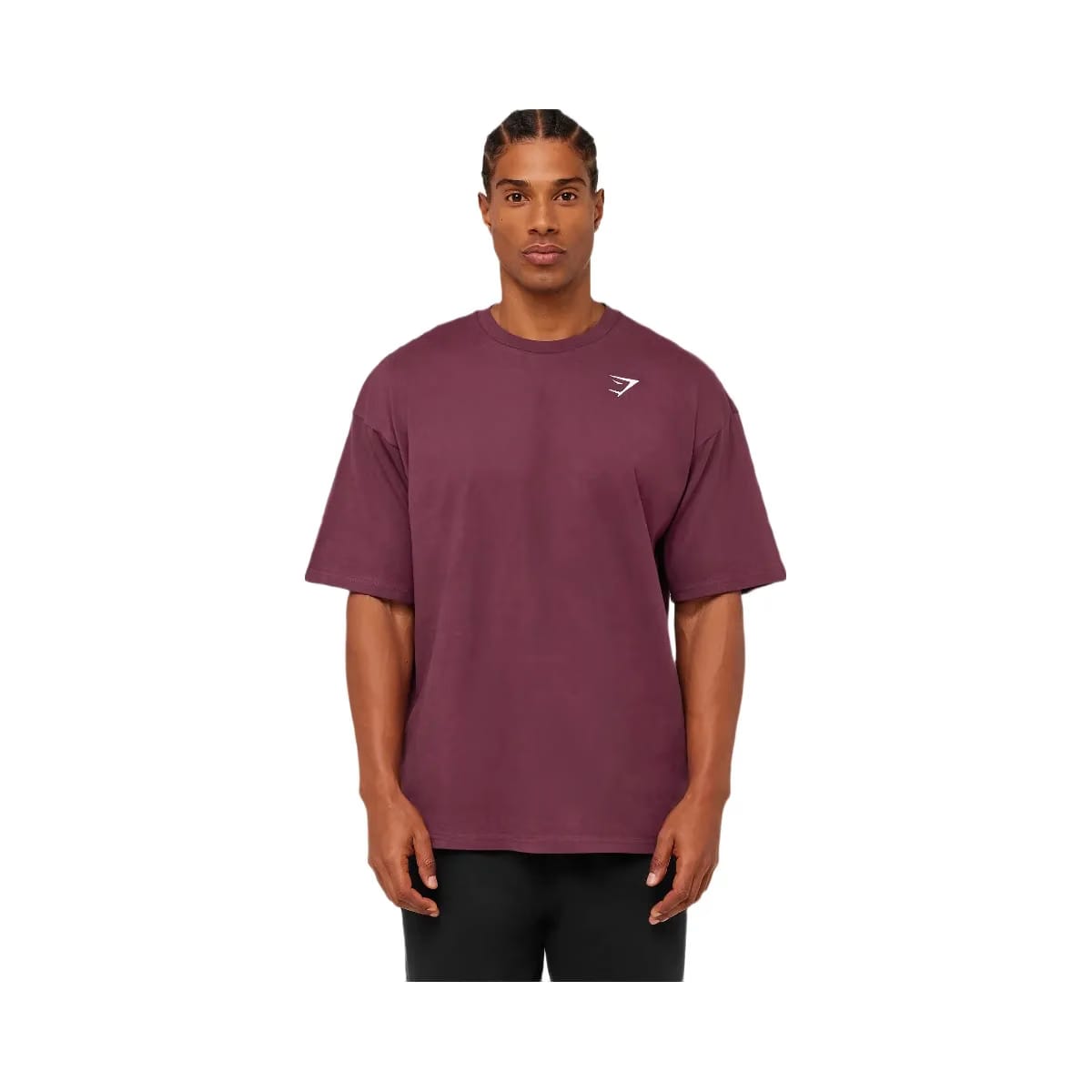 Gymshark Crest Oversized T-Shirt "GS Impact Burgundy"