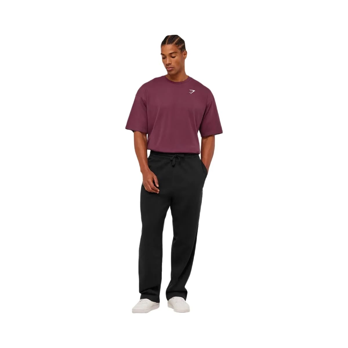 Gymshark Crest Oversized T-Shirt "GS Impact Burgundy"